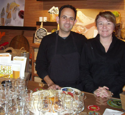 Ken Monteleone and Brenda Walkowskim, Fromagination cheese shop, Madison
